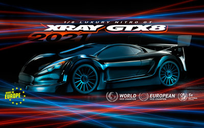 XRAY GTX8.3 - 1/8 LUXURY NITRO ON-ROAD GT CAR - 350502