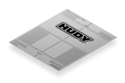 HUDY PLASTIC SET-UP BOARD DECAL 331x386MM - 1/10 OFF-ROAD - 108660