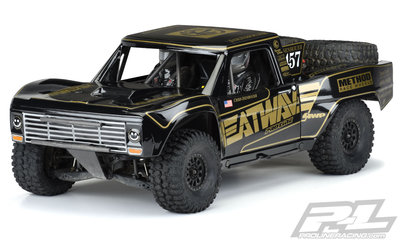 Proline Pre-Cut 1967 Ford F-100 Race Truck Heatwave Edition Tough-Color (Black) Body for Unlimited Desert Racer - 3547-18