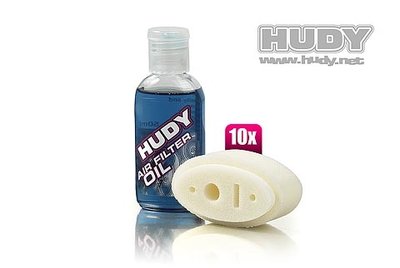 Hudy Air Filter Foam & Oil - Associated Rc8 (10), H293543 - 293543