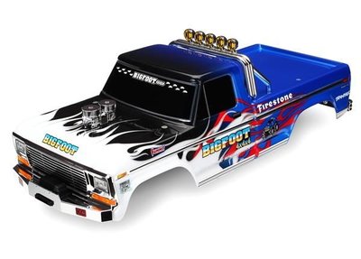 Traxxas Body, Bigfoot® Flame, Officially Licensereplica (painted, Decals Applied), Trx3653 - 3653