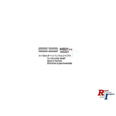 19803327 TA08 4x18mm Turnb. Shaft (HEX) (2) 58693