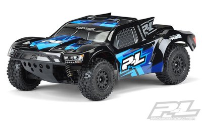 PROLINE345818Pre-Cut Flo-Tek Fusion Tough-Color (Black) Body for PRO-Fusion SC 4x4, Slash 2wd, Slash 4x4, SC6.1, 22SCT™ & SCTE™