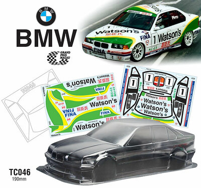 TC046 1/10 BMW E36, 190mm WATSON'S