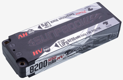 Sunpadow Platin HV 8200mAh 7.6V 2S 140/70C LiPo (5mm, 312g)