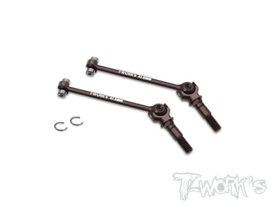 T-Work`s Ball Bearing Rear Drive Shaft Set 47,8mm for Xray X4-2023 (2)