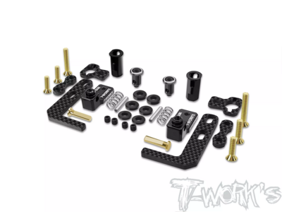 T-Work`s Easy Snap Battery Mount Set for Xray X4-2022 / X4-2023