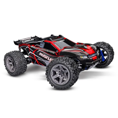 Traxxas Rustler 4x4 Bl2-s Brushless: 1/10-scale 4wd Stadium Truck Tq 2.4ghz - Red - 67164-4RED