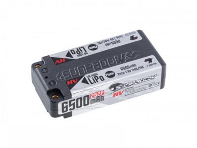 Sunpadow High-End LiHV Shorty 6500mAh-7.6V-2s2p-140C