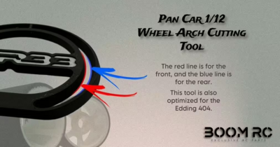 MR33 Wheel Arch Cutting Tool 1:12 Pan Car