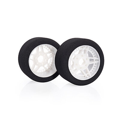 Matrix Front 1/8 Foam Tires with Five Light Rims - 32 Shore, Standard Diameter (2pcs)