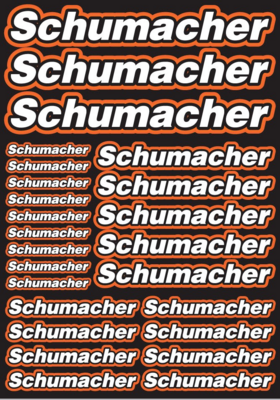 Schumacher Design Pre-Cut Stickers ORANGE