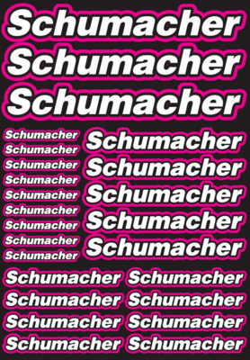 Schumacher Design Pre-Cut Stickers PINK