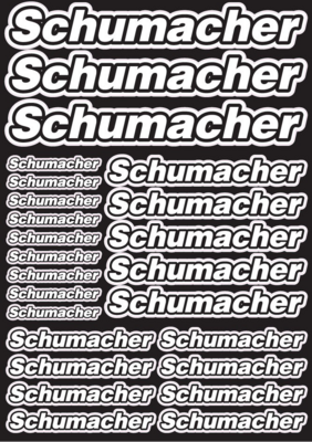 Schumacher Design Pre-Cut Stickers WHITE