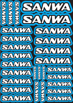 Sanwa Design Pre-Cut Stickers BLUE