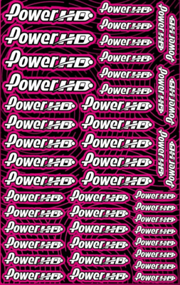 Power HD Racing Design Pre-Cut Stickers PINK