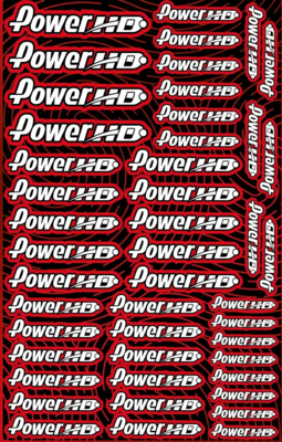 Power HD Racing Design Pre-Cut Stickers RED