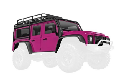 Traxxas Trx-4m Land Rover Defender Assembled Pink Body - 9712-PINK