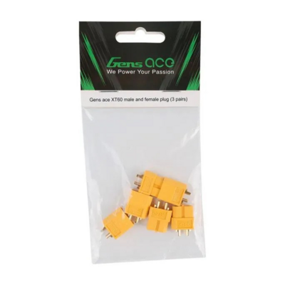 Gens Ace Xt60 Male & Female Plug (3 Pairs) - 603