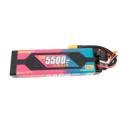 Gens Ace Advanced 5500mah 7.6v 100c 2s1p Hardcase Lipo Battery Pack With Xt60 - 55002S10X6