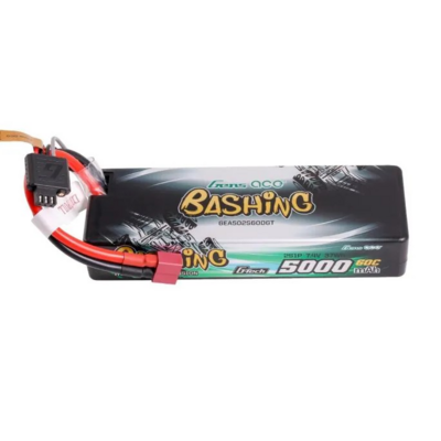 Gens Ace Bashing G-tech 5000mah 2s 7.4v 60c Hardcase Lipo Battery With Deans Plug - 502S60DGT