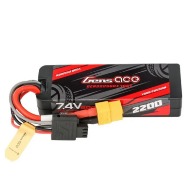 Gens Ace G-tech 2200mah 7.4v 2s1p 60c Grp-76 Hardcase Lipo Battery Pack With Xt60 Plug - 222S60X76GT