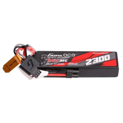 Gens Ace G-tech 2300mah 2s 7.4v 35c Lipo Battery With Iec2 Plug - 232S35E2GT