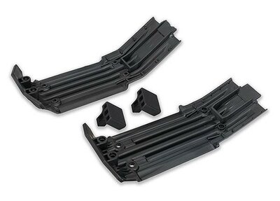 Traxxas Skidplate, Front (1), Rear (1)/ Rubber Impact Cushion (2), Trx7744 - 7744