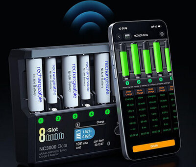 SKY-RC NC3000 Octa AA/AAA NiMH/NiCD Battery Charger & Analyzer