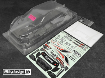 Bittydesign A3-F 1/10 FWD Body Clear 190mm (Lightweight - 0.7mm)