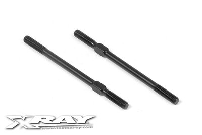 XRAY Adjustable Turnbuckle 50mm M3 L/R - Hudy Spring Steel (2) - 362610