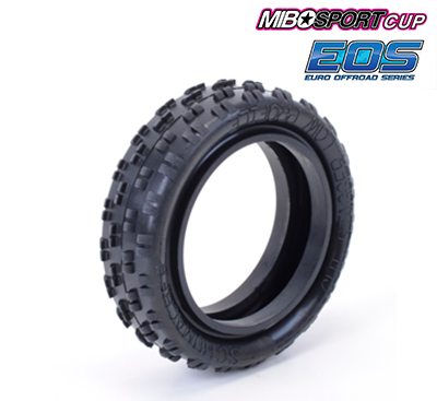 Schumacher Cut Stagger - 2WD Low Profile Front Tyres - Yellow (1 pair) - U6770