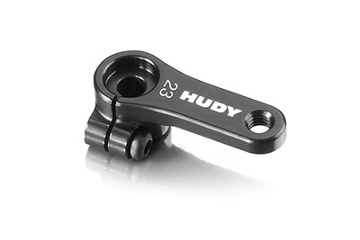 HUDY ALU CLAMP SERVO HORN - KO PROPO, JR, SANWA, AIRTRONICS - OFFSET - 23T - 293401