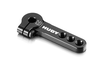 HUDY ALU CLAMP SERVO HORN - KO PROPO, JR, SANWA, AIRTRONICS - 23T - 293407