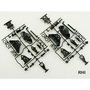 TAMIYA TT-02 B Parts (suspention arms) - 51528