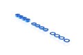 Ruddog 3mm Washer Set 0.5mm/1.0mm/2.0mm (12pcs· Blue)