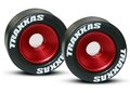 Wheels, aluminum (red-anodized) (2)/ 5x8mm ball bearings (4)
