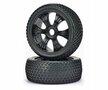 CARSON 1:8 OFF-ROAD BAND VELG SET 2ST ZWART