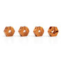 Alu wheel hubs 12 HEX offset 6MM ORANGE 4STUKS