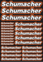 Schumacher Design Pre-Cut Stickers ORANGE
