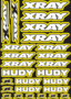XRAY/HUDY Design Pre-Cut Stickers YELLOW