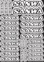 Sanwa Design Pre-Cut Stickers WHITE
