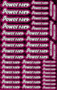 Power HD Racing Design Pre-Cut Stickers PINK