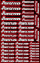 Power HD Racing Design Pre-Cut Stickers RED