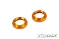 XRAY T4 ALU SHOCK ADJUSTABLE NUT - ORANGE (2) - 308042-O